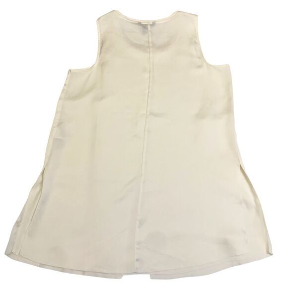 Nic + Zoe Silky White Sleeveless Tunic Tops Blouse Size PP - Picture 9 of 14